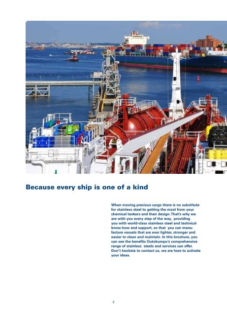 Stainless for Chemical Tankers - Brochure - Outokumpu