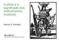 A alma e o significado dos instrumentos musicais - OuvirAtivo