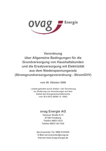 Strom - ovag Energie AG