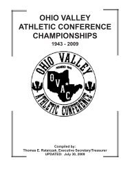 OVAC Championships - Ohio Valley Athletic Conference