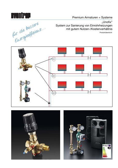 âUnofixâ System zur Sanierung von Einrohrheizungen mit ... - Oventrop