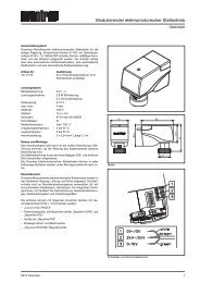 Modulierender elektromotorischer Stellantrieb - Oventrop