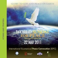 A booklet with hymns and prayers - International Ecumenical Peace ...