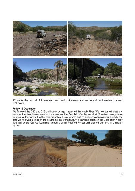 JOHAN & ADRI SNYMAN'S DAMARALAND TRIP REPORT : 9 - 26 ...