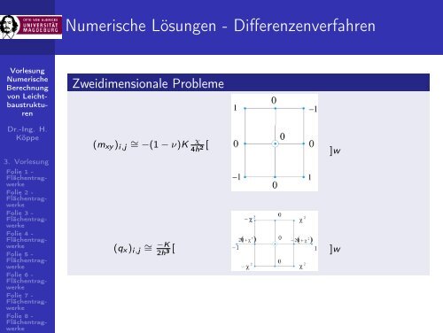 Vorlesung Numerische Berechnung von Leichtbaustrukturen - 3 ...