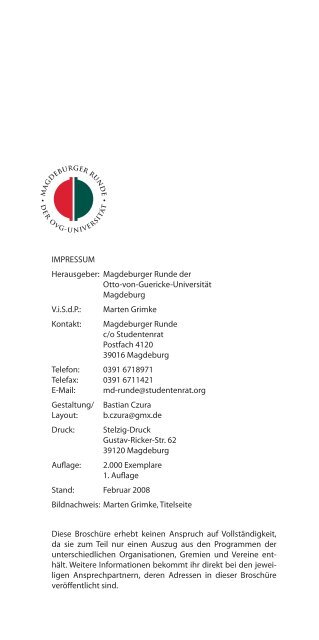 Kompendium der Magdeburger Runde der Otto-von-Guericke ...