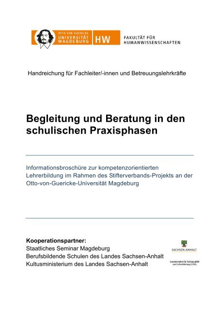 Mentoren BbS - Otto-von-Guericke-Universität Magdeburg