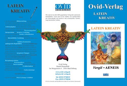 Verlagsprogramm 2012 - Ovid-Verlag