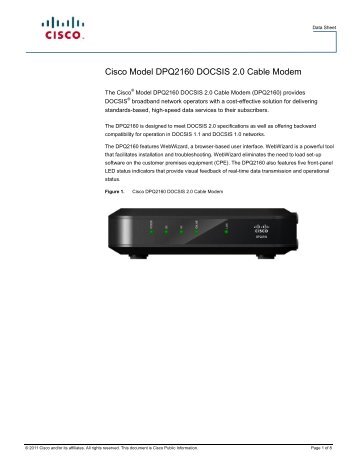 CISCO DPQ MODEM DRIVERS