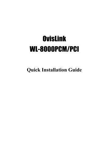 OvisLink WL-8000PCM/PCI