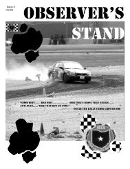 front cover.qxp - The Ohio Valley Region of the SCCA