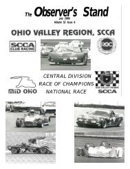 Master Front cover.qxp - The Ohio Valley Region of the SCCA