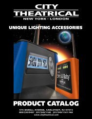 PRODUCT CATALOG - City Theatrical