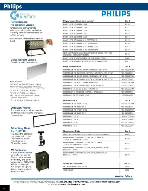 PRODUCT CATALOG - City Theatrical