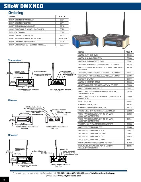 PRODUCT CATALOG - City Theatrical