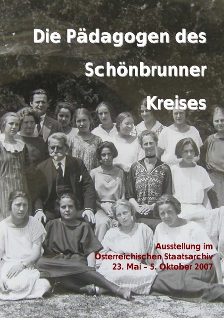 Die PÃ¤dagogen des SchÃ¶nbrunner Kreises - Kinderfreunde