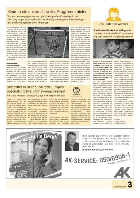 Ausgabe 02/08 - Kinderfreunde OberÃ¶sterreich