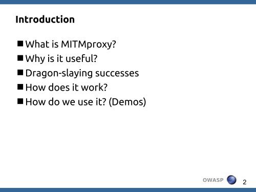 How MITM Proxy has been slaying SSL Dragons - owasp