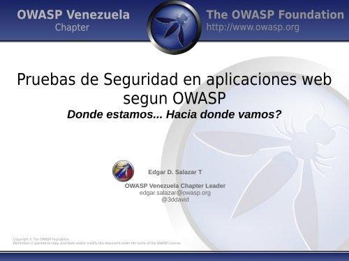 Pruebas de Seguridad en aplicaciones web segun OWASP