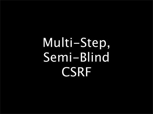 Advanced CSRF and Stateless Anti-CSRF - owasp