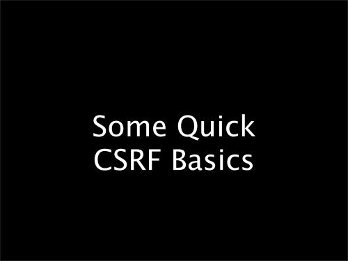 Advanced CSRF and Stateless Anti-CSRF - owasp