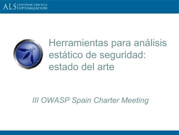 Herramientas Para AnÃ¡lisis EstÃ¡tico De Seguridad - owasp