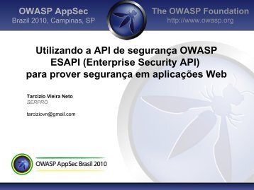 Biblioteca OWASP ESAPI