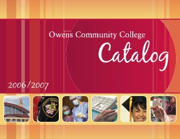 Catalog - Owens Community College