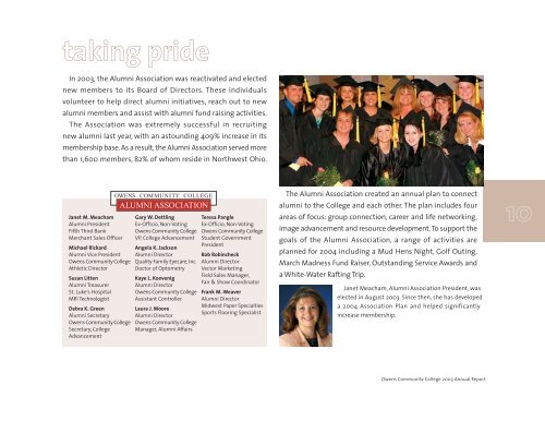 2003 Annual Report - Owens Community College