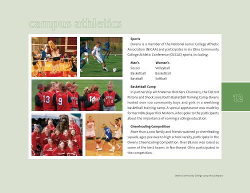 2003 Annual Report - Owens Community College