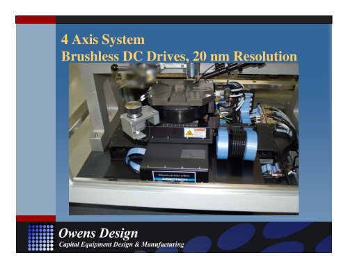 Stage Metrology Concepts: Application Specific ... - Owens Design