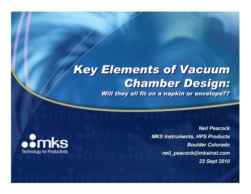 Key Elements Of Vacuum Chamber Design - Owens Design