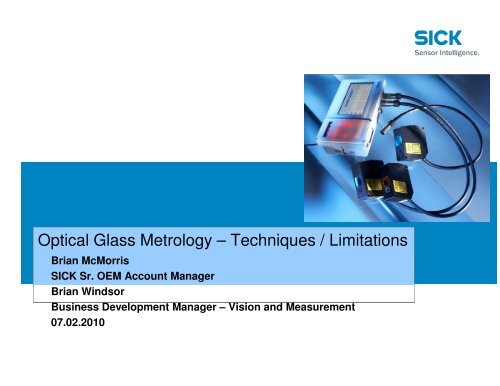 Optical Glass Metrology â Techniques / Limitations - Owens Design