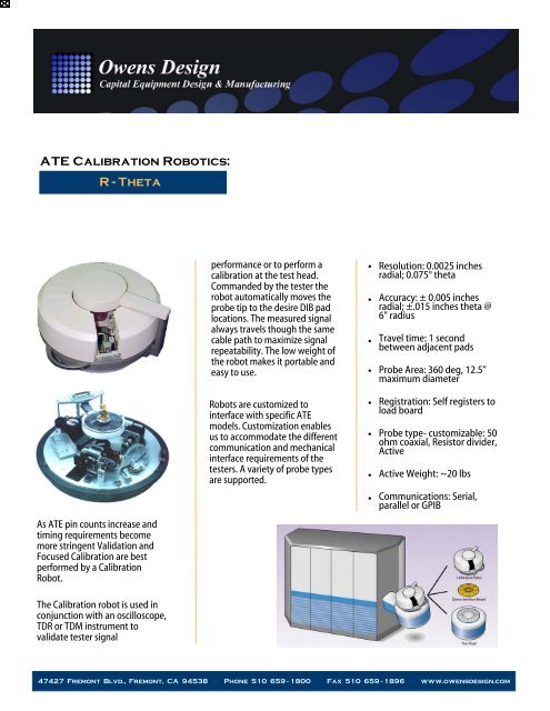 ATE Calibration Robotics - Owens Design