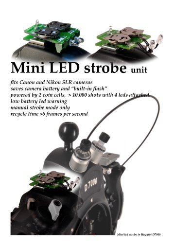 Mini LED strobe unit