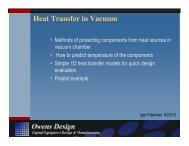Heat Transfer in Vacuum - Owens Design