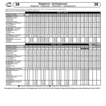 Stieghorst - Oerlinghausen - OWL Verkehr GmbH