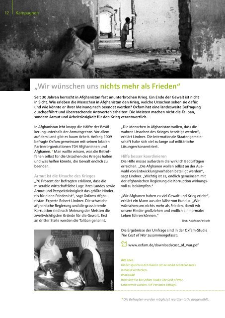 Wissen ist Macht - Bildung darf kein Privileg sein - Oxfam