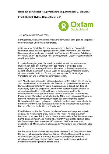 Frank BraÃel - Oxfam