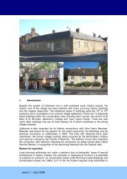 Littlemore Conservation Area Appraisal - Oxford City Council