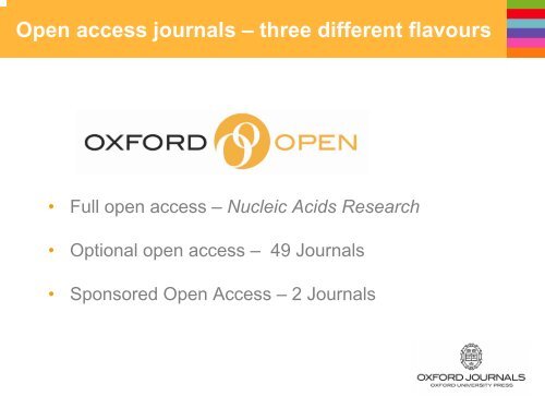 Experimenting with Open Access Publishing ... - Oxford Journals