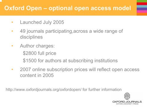 Experimenting with Open Access Publishing ... - Oxford Journals