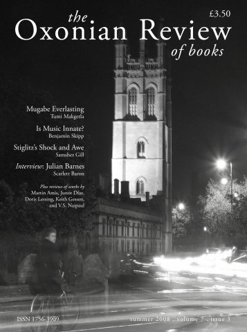 of books - The Oxonian Review