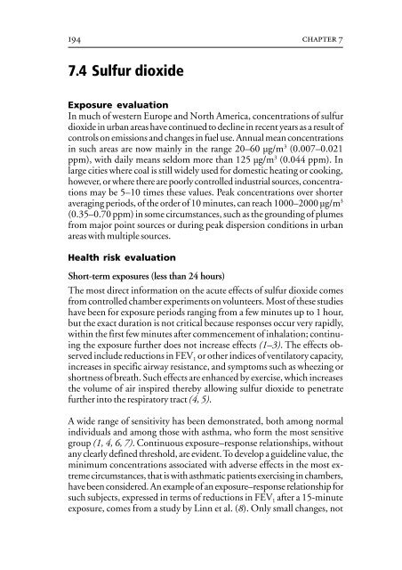 Air Quality Guidelines - World Health Organization Regional Office ...