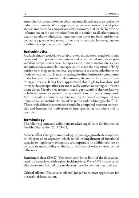 Air Quality Guidelines - World Health Organization Regional Office ...