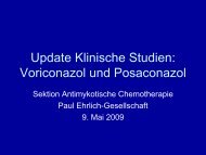 Aktuelle Studien zu Voriconazol und Posaconazol - Paul Ehrlich ...