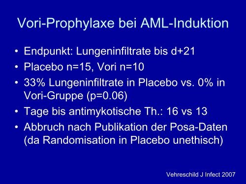 Aktuelle Studien zu Voriconazol und Posaconazol - Paul Ehrlich ...