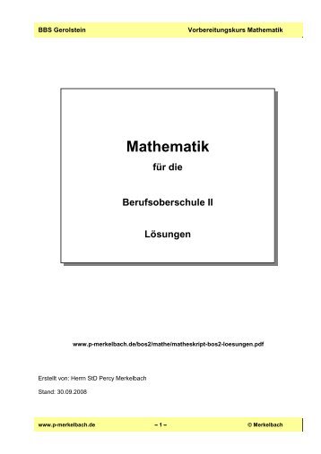 Matheskript-BOS-2 Lernbaustein 5 Loesungen.pdf - von P ...