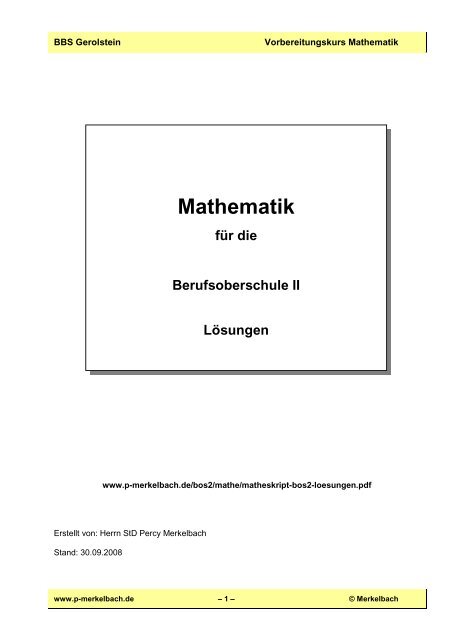 Matheskript-BOS-2 Lernbaustein 5 Loesungen.pdf - von P ...