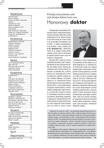 Honorowy doktor - Politechnika Łódzka